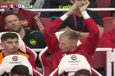 Aaron Ramsdale’s reaction spotted on the Arsenal bench after David Raya’s brilliant save v Tottenham